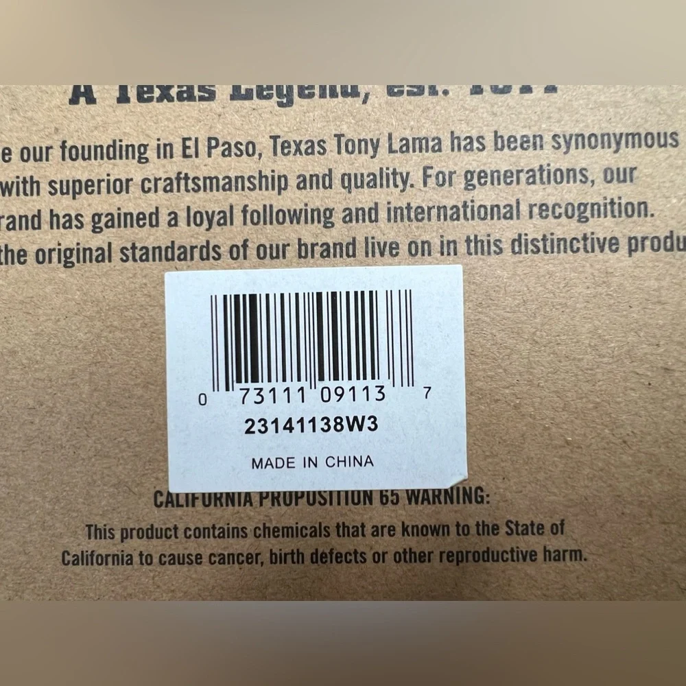 TONY LAMA NIB NWT Rodeo Aztec Bi Fold Mens RFID Genuine Leather & Fabric Wallet